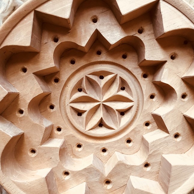 Närbild på äggostform