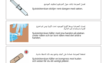 Ta bort nål ur venport