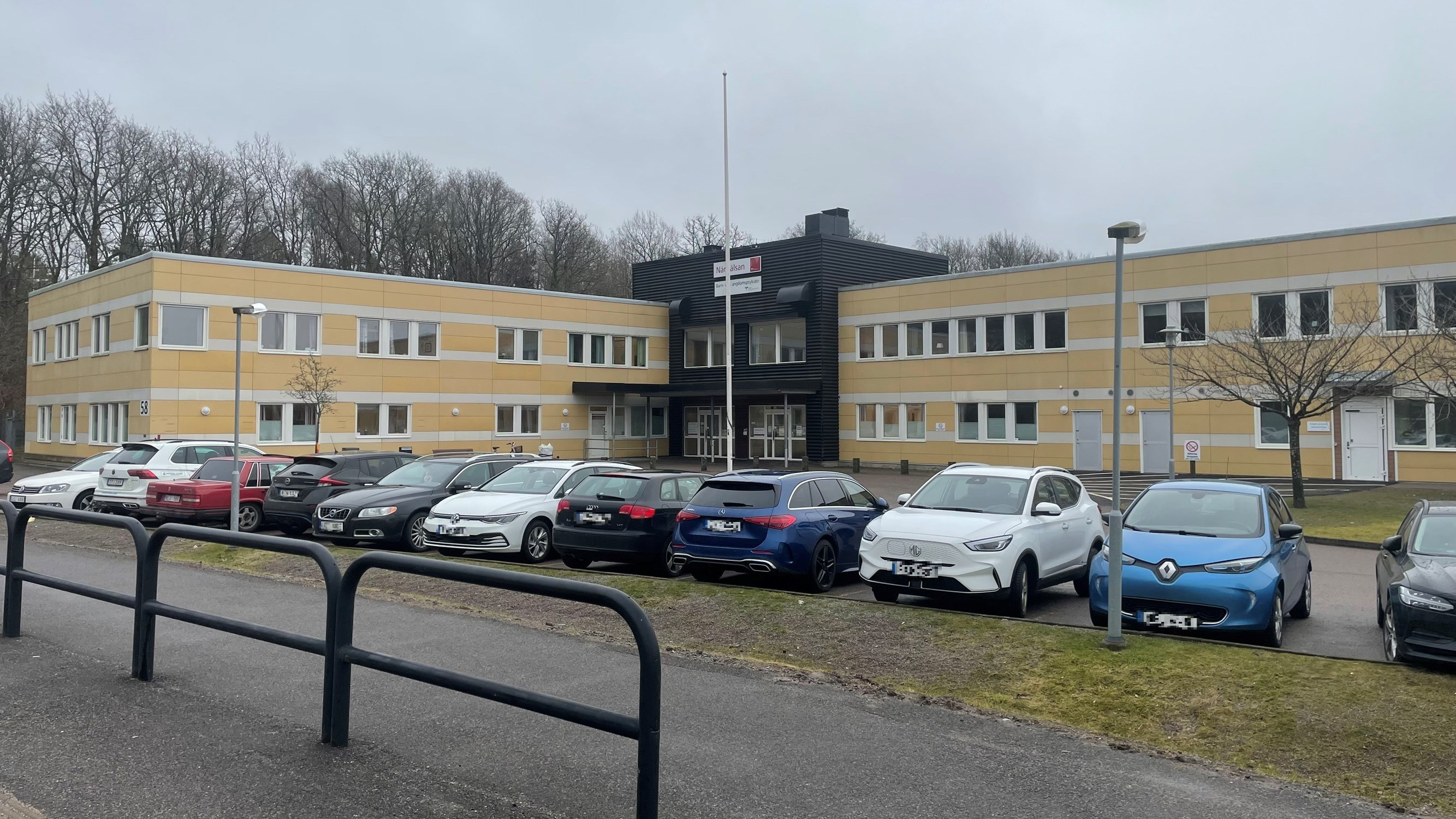 Exteriör på barn- och ungdomspsykiatriska mottagningen i Kungälv